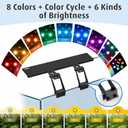 hygger Clip On Full Spectrum Aquarium LED Light, 22W Day-Night Dual Timer Sunrise-Day-Sunset-Moon Fish Tank Light, Adjustable Timer Brightness with 9 Colors for Planted Tank