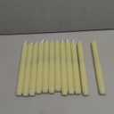 Treela 12 Pcs Flameless Taper Candles Battery Operated Bulk Fake Candles Light LED Candle Sticks Flickering Tapered for Wedding Anniversary Decoration(Basic,11 Inch,Ivory)