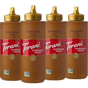 Torani Puremade Sauce, Pumpkin Pie, 16.5 Ounces (Pack of 4) EXP. 05/15/2026