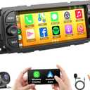 Android 13 Car Radio Stereo for Dodge Ram 2002 2003 2004 2005 2006 with Wireless CarPlay & Android Auto, 4GB RAM 64GB ROM 6.8" QLED Touchscreen, GPS Navigation, Backup Camera, DSP and FM Radio