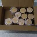 SHOWIN 8 OZ Thick Candle Jars for Making Candles 10 Pcs, Clear Empty Jars with Wood Lids for Candle Making, Sample Container