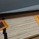 Signature Design by Ashley Wooden Mattress Support Bunkie Board Roll Slat with Nylon Cord, Queen, Beige
