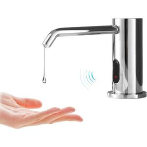 Automatic Touchless Soap Dispenser with 1000ml Capacity, Infrared Sensors, Built-in Sink Soap Dispenser for Bathroom, Kitchen, Commercial Use, Smart Home (Chromeplated)