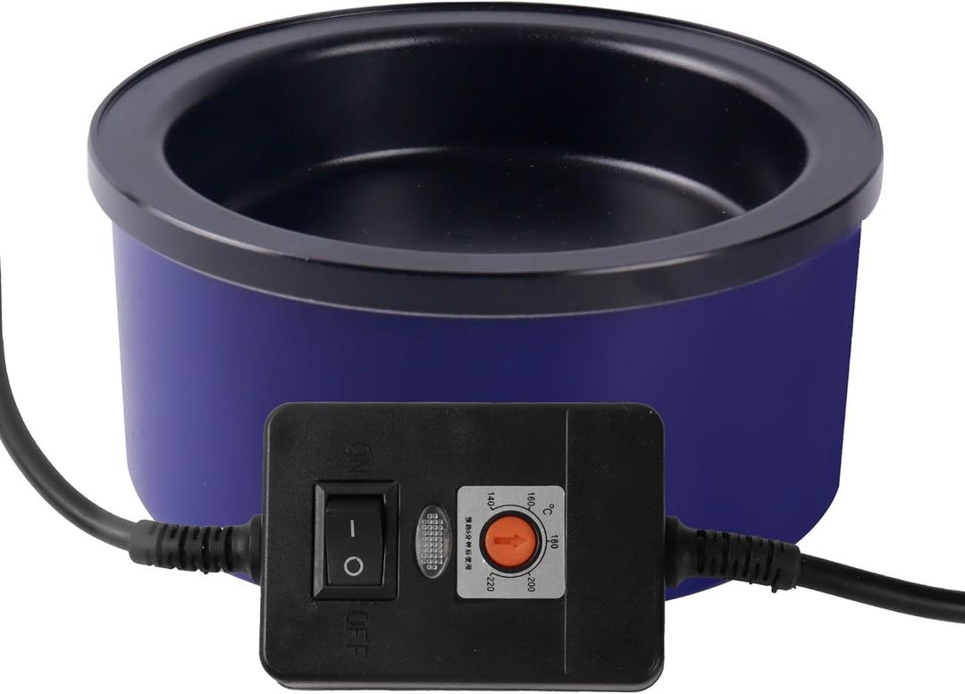 Electric Glue Pot for Crafts, 225-400F Adjustable Temperature, 160ml Hot Pot, 5-1/4" Diameter, 1" Depth - Fits Sticks and Glue Pellets - Great for Crafts, DIY Projects Pellets