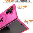 Threehundred for Samsung Galaxy Z Fold 7 Case Magnetic [Compatible with MagSafe], Cute Aesthetic Design Translucent Matte Military Grade Protection Hard Rugged Phone Case for Girls Women - Hot Pink