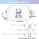 Simikol Belt Bag Initail Letter Travel Fanny Pack Cute Butterfly Crossbody Bags for Girls Fashion Waist Packs Letter A-T Outside Lightweight Waterproof Running Workout Hiking Travel Belt Bags, R