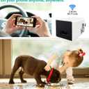 Hidden Spy Camera for Home Use, WiFi Indoor Surveillance Camera with Remote Monitor via Phone App, Left & Right Angle Shooting, for Home Security(White)