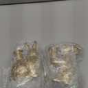 Sliner 2 Set Easter Bunny Candle Holders Rabbit Gold Taper Decorations, Vintage Rustic Candlesticks Pedestal, Centerpieces Decor for Candle Fireplace Mantle Dining Table Gifts Crafts