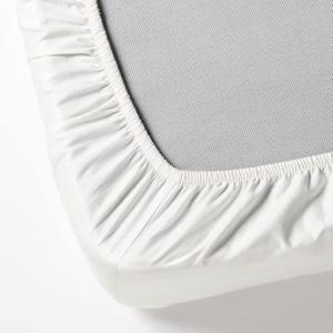 IKEA Dvala White Fitted Sheet 100% Cotton, Queen