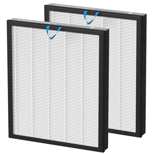 Vital 100S-P Replacement Filter Compatible with LEVOIT Vital 100S and Vital 100S-P Air Purifier, 3-in-1 H13 Grade True HEPA, High-Efficiency Activated Carbon Filter, Vital 100S-RF, 2 Pack White