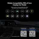 Wireless CarPlay Adapter with YouTube Netflix TikTok, Carplay Ai Box Wireless Carplay & Android Auto, WiFi Bluetooth and HDMI Output, Only for Cars with Wired CarPlay &Wired Android Auto