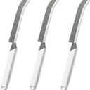 3 x Crevice Cleaning Brush Bathroom Tile Groove Gap Cleaning Brush Premium Crevice Cleaning Tool Aluminum Support with 15 Angled Head-Grout Thin Brush,Kitchen & Bathroom Tool (3PCS)