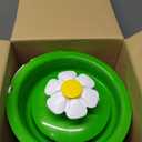 Catit LED Flower Fountain with Triple Action Filter, Cat Drinking Water Fountain, 3 L (9.0 x 8.3 x 7.7 Inches, Green)