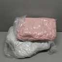 Perfectto Design Set of 2 Decorative Pillows, Toddler Room. Star Fluffy White Embroidered and Furry Pink Faux Fur Soft and Plush Girls Pillows  Throw Pillows for Kids Bedroom Dcor