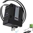 2 in 1 GaN Charger 120w, New Scalable Retractable 120w Fast Charger Module, All in 1 Foldable Charging Adapter Wall Plug for Phone, Tablet, Laptops (Black)