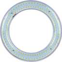 T9 LED Circline Light Bulb, 8 Inch 1700LM LED Circular Light, 12W Clear Cover 6500K Daylight Replacement for FC8T9/CW 22-Watt Fluorescent Circular Bulb (6500K, 8")