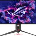 ASUS ROG Swift 27 4K QD-OLED Gaming Monitor (PG27UCDM) - 240Hz, 0.03ms, Custom Heatsink, Neo Proximity Sensor, G-SYNC Compatible, 99% DCI-P3, True 10-bit color, DisplayPort 2.1a UHBR20