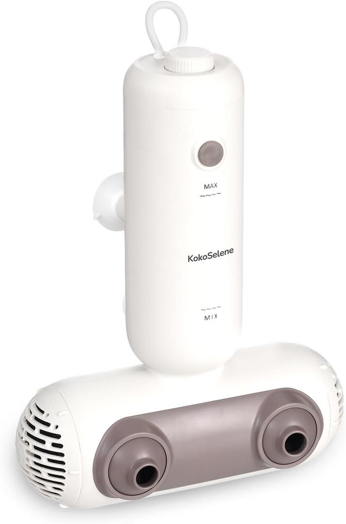 Bath Jets for Tub, Portable Bath Spa for Bathtub with Dual Hydro Jets, Bathtub Spa Machine Creates Soothing Bubbles for Daily Relax at Home Use (Brown)