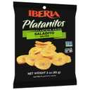 Iberia Lightly Salted Green Plantain Chips, Crunchy Savory Snack Made from Real Green Plantains, Simple Ingredients, Gluten Free, Non GMO, 5 oz Bags (Pack of 12) (EXP 08/28/26)