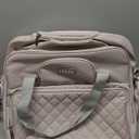 Rolling Laptop Bag for Women, 17.3 inch Anti Theft Rolling Briefcase with Wheels, Water Resistant Overnight Computer Bag Carry on Laptop Briefcase for Travel/Work/Business, Pink