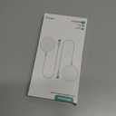 for MagSafe Charger: Magnetic Wireless Charging Pad for iPhone 17 16 15 14 13 12 Series & AirPods 4-2 Pro, Strong Magnet, Aluminum Alloy, USB-C/A Ports, Ultra-Thin & Portable, Ideal for Desk & Bedside (White)