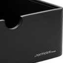 Normcore Compact Espresso Knock Box, Metal Coffee Knock Box, Heavy-Duty Knockbox, Anodized Aluminum, Espresso Accessories for Coffee Grounds, Black