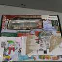 Electric Train Set for Kids Ages 4-8 with Real Steam, Lights and Sounds, Complete Toy Train Set with Cars and Tracks, Easy Snap-Together Assembly, Christmas and Year-Round Gift for Children