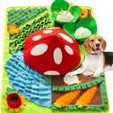 Mewoo Snuffle Mat for Dogs, 27.6" x 20 Sniff Mat Slow Feeding Mat with Squeaky for Pets, Dog Snuffle Enrichment Puzzle Interactive Dog Toys for Boredom