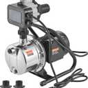 VEVOR 1HP Shallow Well Pump Portable, 1380 GPH Garden Jet Pump with Automatic Controller, 145 ft Head Stainless Steel Sprinkler Booster Pumps, for Garden Lawn Irrigation System, Water Transfer