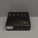 5 in 1 Blow Dryer Brush, Upgrade Hair Dryer Brush Air Curler Air Curling Wrap Styler, Detachable Hot Air Brush Negative Ion Curling Brush Iron, Hair Styling Tools for Drying Curling Straightening (Black Gold)