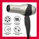 REVLON Turbo Hair Dryer | 1875 Watts of Maximum Shine, Fast Dry (Silver)