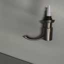 SAMODRA Built in Kitchen Sink Soap Dispenser (Brushed Nickel) with 12 oz Large PET Lotion Bottle, Refill from Top