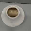 White Ceramic Flower Vase, 5.3 in White Rustic Farmhouse Vase, Small Handcrafted Weathered Pottery Vases, Decorative Terracotta Vases for Flower, Living Room, Centerpieces, Table, Home Decor