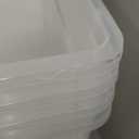 IRIS USA 72 QT Plastic Storage Box with Lid and Latches - 4 Pack - BPA-Free, See-Through Organizing Solution, Durable Nestable Stackable Containers, Secure Pull Handle - Clear