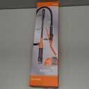 Electric Fuel Transfer Pump, 3GPM Portable Fluid Transfer Siphon Pump with Oil Pipeline, Battery Gas Pumps with Adjustable Flow Control Nozzle for Car/RV(Pink)