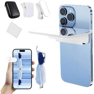 Mirror Reflection Clip Kit For iPhone,Smart Phone Camera Mirror Reflection Clip Kit Upgrade With Mirror Effect Lens,No Edit Needed,Create Stunning Reflections Instantly,Perfect For Outdoor Photography