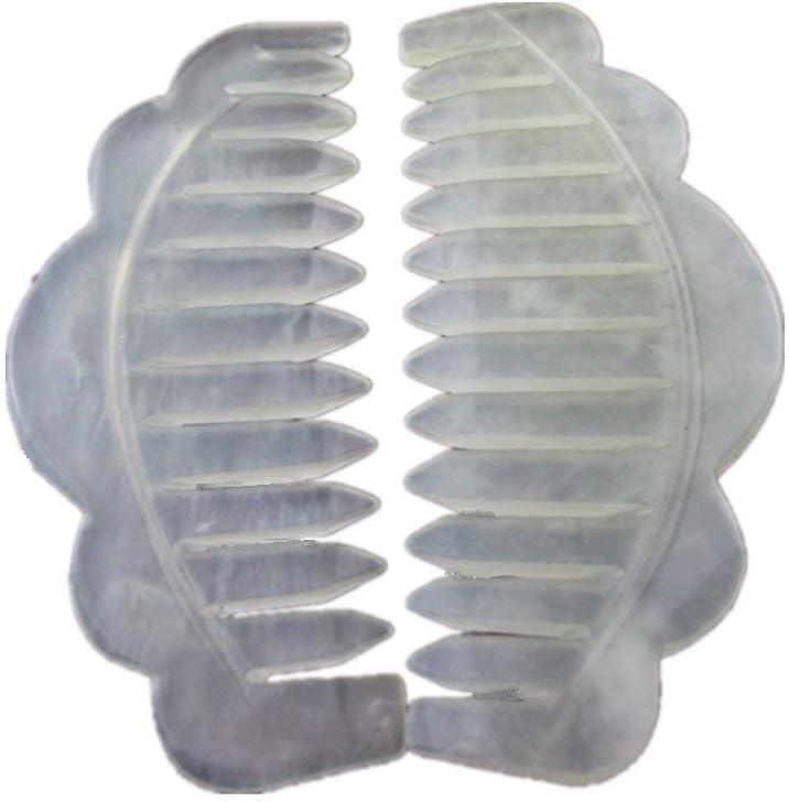 2pcs Jade Head Therapy Massage Comb, Hair Comb Scalp Massager, Jade Massager for Scalp Care