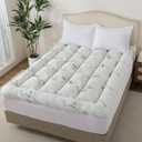 ELNIDO Queen 3 Inch Memory Foam Mattress Topper Full - Cooling Breathable Bamboo Viscose Pillow Top for Hot Sleepers, 1700 GSM Fill, Ultra Soft Mattress Pad for Back Pain Relief, 3"x54"x75"
