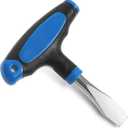 T Handle Flat Head Screwdriver 10mm T Handle Slotted Screwdriver with Plastic Handle Small Flathead Screw Drivers for Slotted Screw Quick Release Plate Camera Tripod Monopod