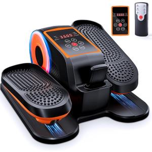 Under Desk Elliptical Exercise Machine, Ellipse Leg Exerciser as Seen on TV with Remote, 15 Adjustable Speed, Portable Leg Exerciser While Sitting for Seniors, Quiet Elliptical Machine for Home Office