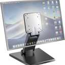 Lay Flat Low Profile Monitor Stand - For 14-27" Screens Ergonomic Adjustable Desktop Mount With 100x100mm Compatibility