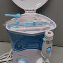 TUREWELL Water Dental Flosser for Teeth/Braces, Water Teeth Cleaner 8 Jet Tips and 10 Pressure Levels, 600ML Large Water Tank Oral Irrigator for Family(White)