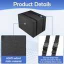 2 Pack Window AC Cover Winter Insulated Air Conditioner Cover for Outside Units Waterproof Snowproof 600D Oxford Protection AC Unit for Outside with Adjustable Straps, 21" W x 16" D x 15" H