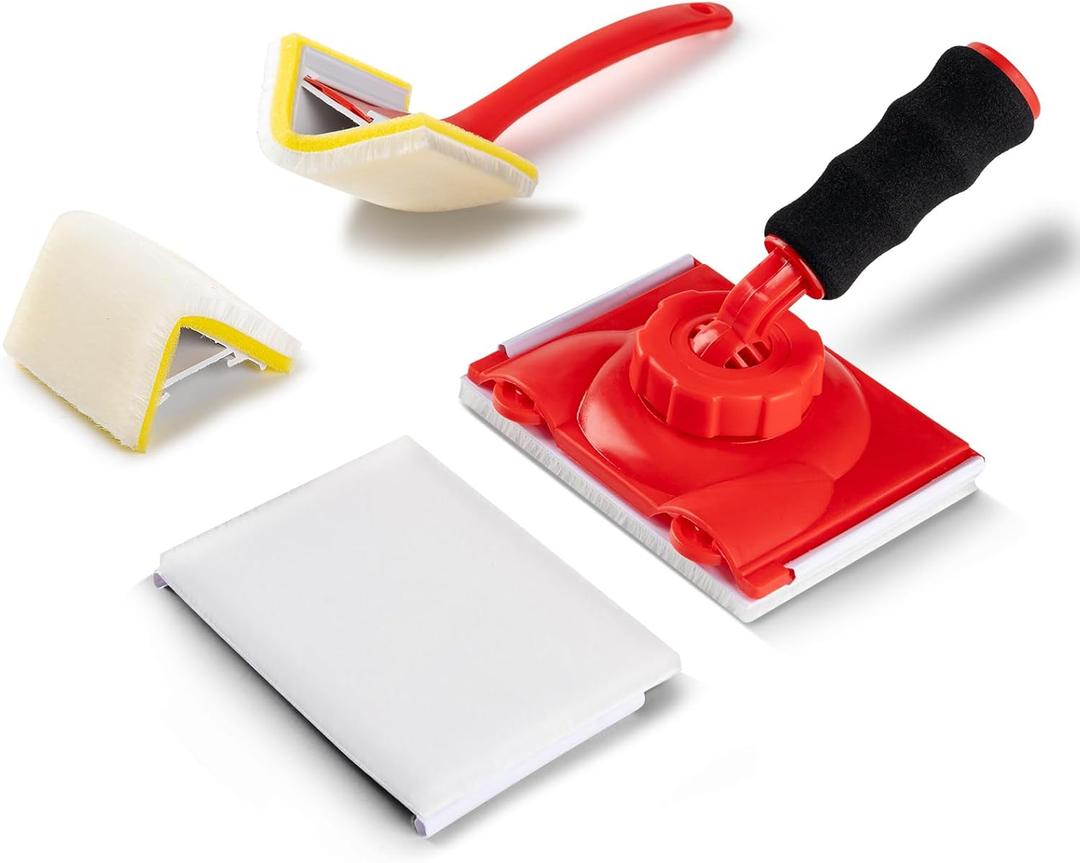 Paint Edge Trimmer, Corner Paint Edger Kit, 4 Inch Precision Edge Trimmer for Ceilings, Clean Cut Edge Painting Tool, Sturdy Paint Trimmer Edger with Reinforced Roller