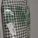 Mindsoft Green Gingham Ruffled Tablecloth 70 x 52 Inches Rectangle Cotton Linen Checkered Table Cloth Buffalo Plaid Farmhouse Vintage Decorative Tablecover for Picnic Kitchen Dining Room Home Party