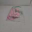 9 Pcs Halloween Pink Witch Costume for Girls Sequins Mesh Princess Dress with Accessories (7-8 Years)