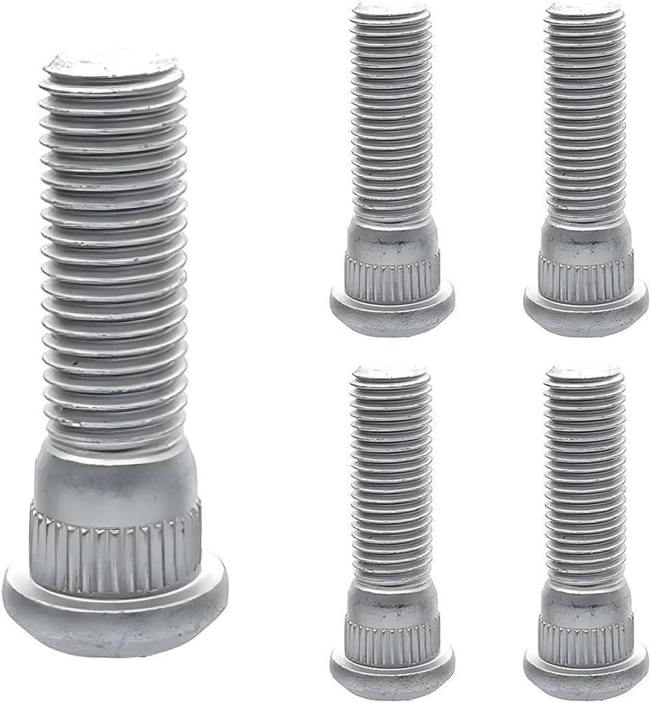 BELOMI 5PCS Car Wheel Studs, M12x1.5 48mm Long Extended Vehicle Wheel Steel Lug Bolts, OEM#610-266 90942-02049 Wheel Lug Stud, Auto Accessories Fit OEM#610-266 90942-02049 GS430 LS400 RX330