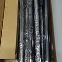 1 Diameter Curtain Rods Itself is 30 to144 inch 1 Pack Fit 30-142 inch, 66 to 120 inch Window with Heavy Duty Adjustable Rod Matte Black Splicing Metal Extra Long Curtain Rod for Windows