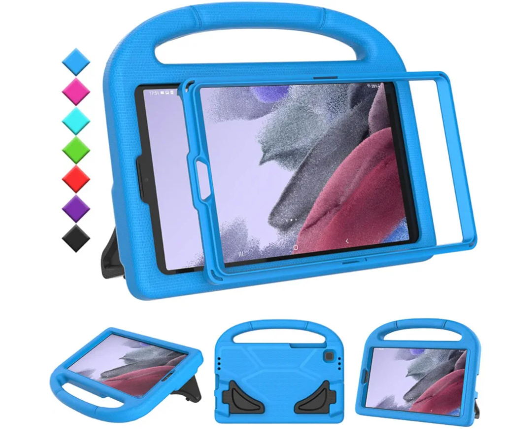 Kids Case for Samsung Galaxy Tab A7 Lite 8.7" Tablet, Built-in Screen Protector, Shockproof Handle Stand Protective Case for Samsung Galaxy Tab A7 8.7 Inch 2021(SM-T220 / T225 / T227), Blue
