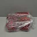 Syhood 80 Pcs Red Valentine's Day Artificial Berry Picks and Pine Branches Stems Set, 7 Style Glitter Snowy Holly Berry and Branches for Wedding DIY Wreath Garland Party Winter Decor